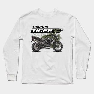 Tiger 800 XCx - Green Long Sleeve T-Shirt